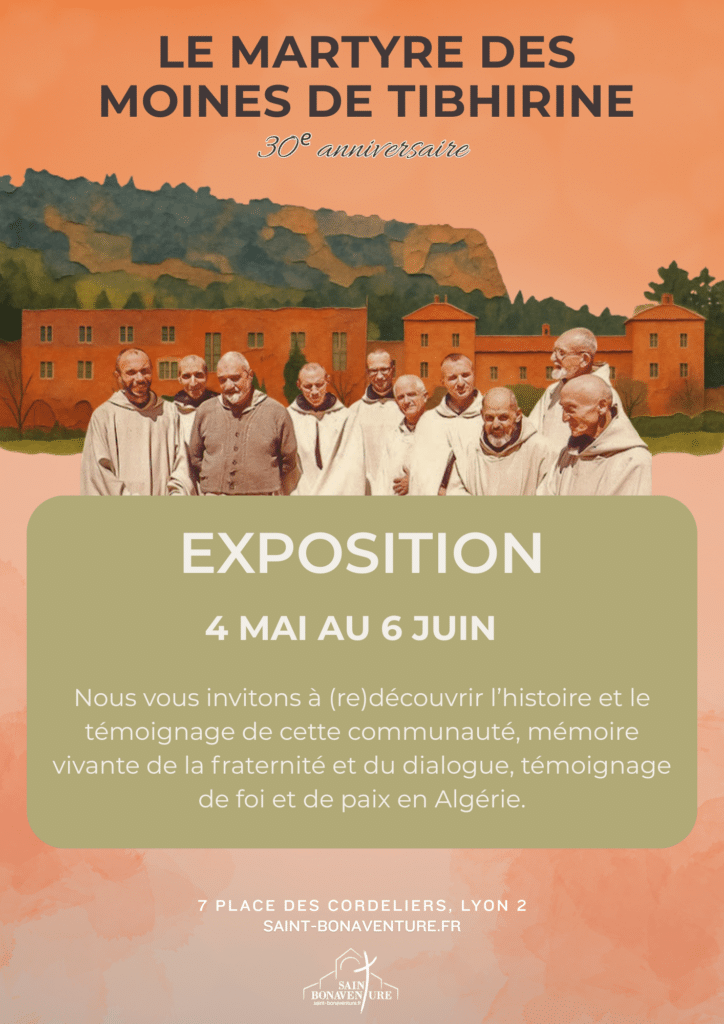 visuel de l'exposition des moines de tibhirine